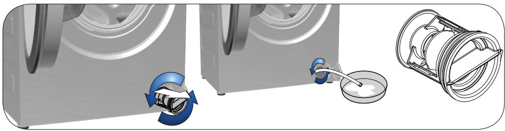 BEKO WTLD81467P - Ouvrez le bouchon du filtre. - 2