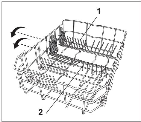 BEKO DIN48431DOS - Tiges du panier inférieur rétractables (2 pieces) (varie selon le modele) - 2