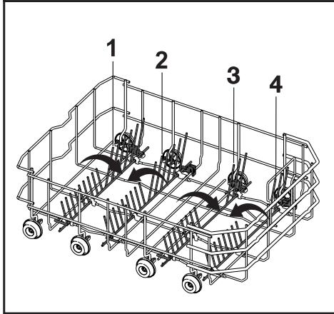 BEKO DIN48431DOS - Tiges du panier inférieur rétractables (4 & 8 pieces) (varie selon le modele) - 2