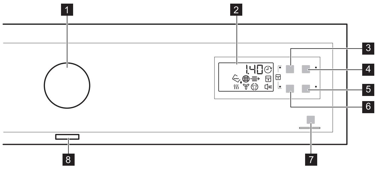 ELECTROLUX EW7H4804DP - Bandeau de commande - 1