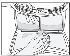 BEKO DRX822W - Filtre / surface interieure de la porte de chargement - 4