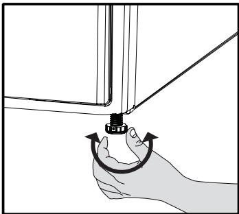 BEKO WDA961431 - Réglage des pieds - 1