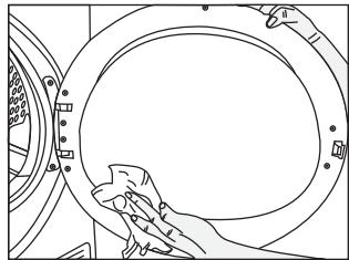 BEKO WDA961431 - Cartouche filtrante / Surface intérieure de la porte - 5