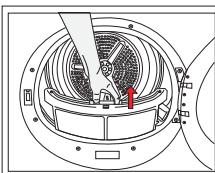 BEKO WDA961431 - Cartouche filtrante / Surface intérieure de la porte - 3