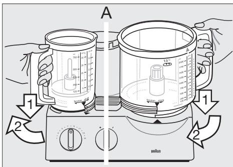 BRAUN FP3020 - Kulhojen asentaminen - 1