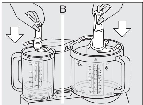BRAUN FP3020 - Montando los recipientes de trabajo - 2