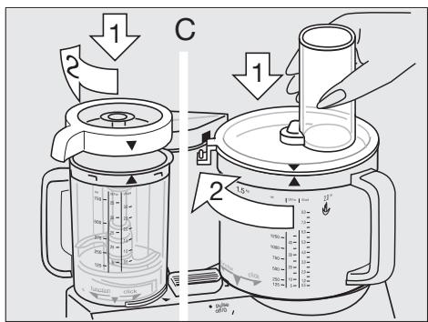 BRAUN FP3020 - Tálak felhelyezése - 3