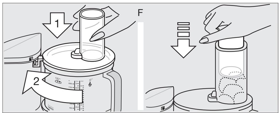 BRAUN FP3020 - Utilizzo delle lame per affettare, sminuzzare, grattiare - 3