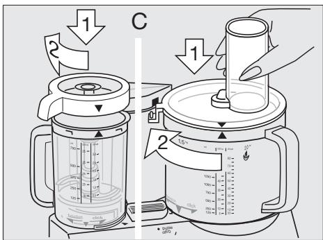 BRAUN FP3020 - Bevestigen van dekommen - 3