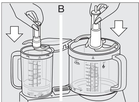 BRAUN FP3020 - Bevestigen van dekommen - 2