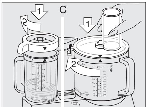 BRAUN FP3020 - Zakadanie pojemników roboczych - 3