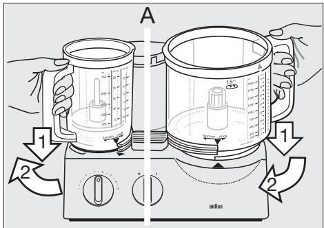 BRAUN FP3020 - Tálak felhelyezése - 1