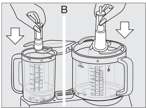 BRAUN FP3010 - Aufsetzen der Arbeitsbehälter - 2