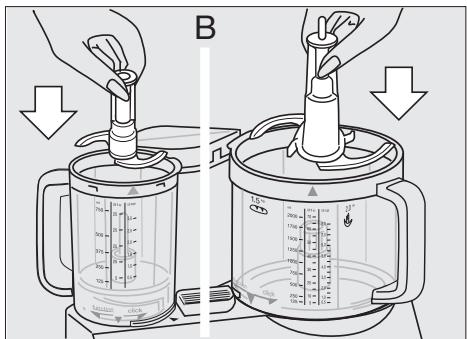 BRAUN FP3010 - Inserimento del recipientede lavoro - 2