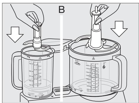 BRAUN FP3010 - Ataşaarea recipientelor de lucru - 2