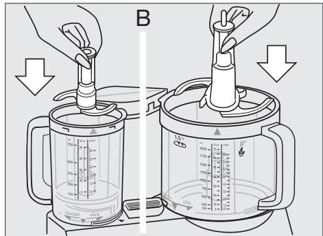 BRAUN FP3010 - Režim pulzu «P» sa aktivuje otočením spinača motora dol'ava. Spinačsa do tohto nastavenia napevno neprepne. Podržte spinač v polohe pulzu alebo ho opakovane otáčajte do polohy pulzu. - 2