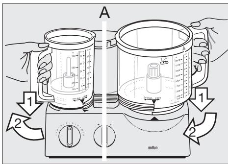 BRAUN FP3010 - Montando los recipientes de trabajo - 1