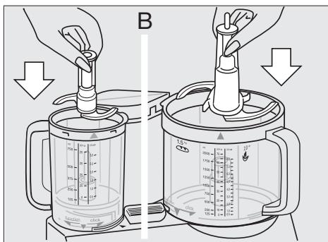 BRAUN FP3010 - Montando los recipientes de trabajo - 2