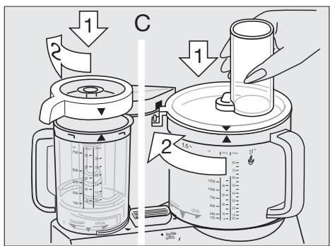 BRAUN FP3010 - Montering af skåle - 1