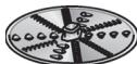BOSCH MUM58MG60 - Dwustronna tarcza do tarcia - grubo/drobno - 1