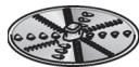 BOSCH MUMP1000 - Disque réversible à raper - grossier / fin - 1