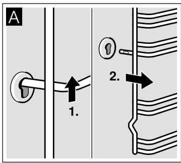 BOSCH HBA43B221F - Décrocher les supports - 1