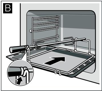BOSCH HBA43B221F - Mise en place du tournebroche - 2