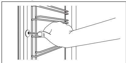 ELECTROLUX EOC45441X - Retrait des supports de grille - 1