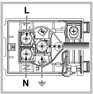 HOTPOINT FI7871SHIXHA - Montaje del cable de alimentacion electrica - 2