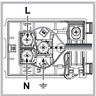 HOTPOINT FI7871SHIXHA - Fitting the power supply cable - 2