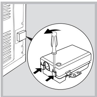 HOTPOINT FI7861SHICHA - Fitting the power supply cable - 1