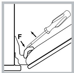 HOTPOINT FI7861SHICHA - Sur les modèles équipés de LED INSIDE, il est impossible de démonter la porte. - 2