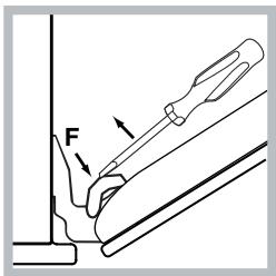 HOTPOINT FI6864SPICHA - ! Sur les modèles écipés de LED INSIDE, il est impossible de démonter la porte. - 2