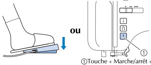 ou ①Touche « Marche/arrêt »