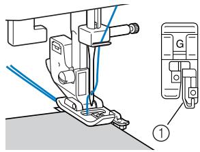 BROTHER CX70PE - Utilisation du pied pour surjet - 1