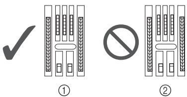 BROTHER CX70PE - Serrez légèrement la vis du côté droit de la plaque d'aiguille à la main. Ensuite, utilisez le tournevis en forme de disque pour serrer fermement la vis du côté gauche. Enfin, serrez fermement la vis du côté droit. - 2