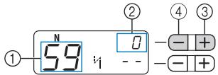 ① N 59 i1 ② 0 ③ ④ - | + - | +