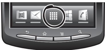 ERICSSON XPERIA PLAY R800 - To open the Application screen - 1