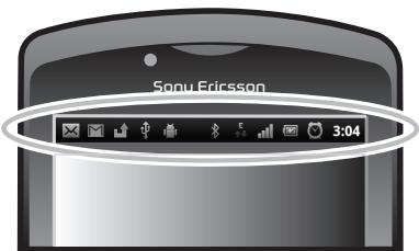 ERICSSON XPERIA PLAY R800 - Status and notifications - 1