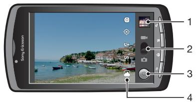 ERICSSON XPERIA PLAY R800 - Viewfinder and camera controls - 1
