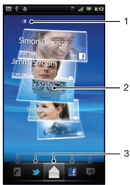ERICSSON XPERIA PLAY R800 - Timescape™ main view - 1