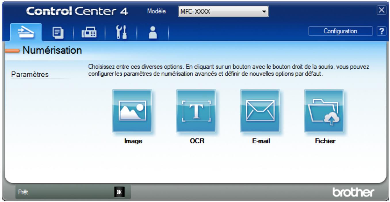 BROTHER MFC-L2730DW - Numériser les deux faces d'une carte d'identité à l'aide du mode avancé de CONTROLCENTER4 (windows®) - 1