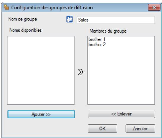 BROTHER MFC-L2730DW - Créer un groupe dans votre carnet d'adresses pc-fax (windows®) - 2