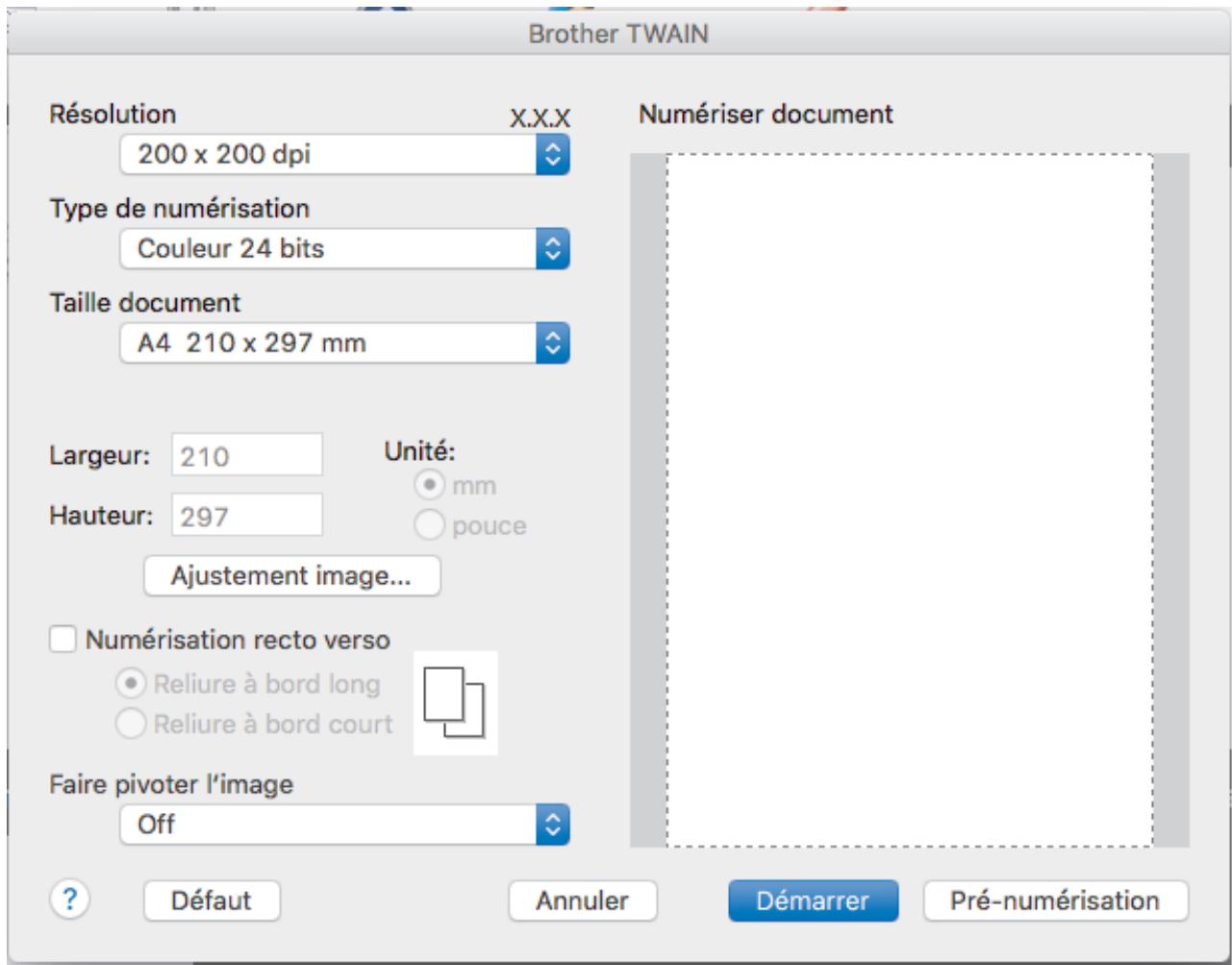 BROTHER MFC-L2730DW - Numériser à l'aide des applications TWAIN (mac) - 1