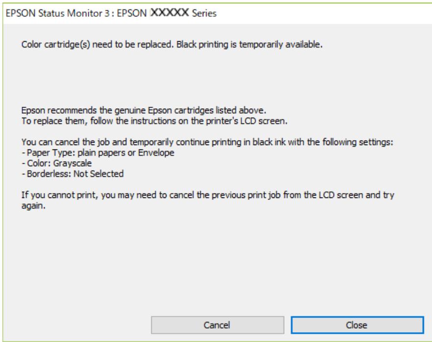 EPSON XP-3100 - Impression temporaire avec de l'encre noire — windows - 2