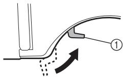 BROTHER J14S - Relevez le levier du pied-de-biche. - 1