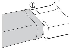 BROTHER 4234D - Gillesz la pièce que vous souhaitez coudre sur le bras, assurez-vous que le tissu est correctement entrainé, puis commence à coudre. - 1