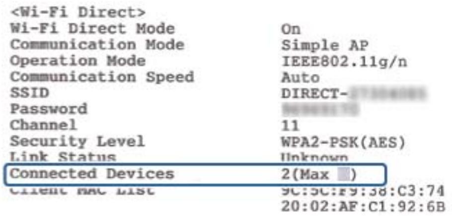 EPSON ECOTANK ET-M1170 - Déterminez le nombre de périphériques connectés - 1