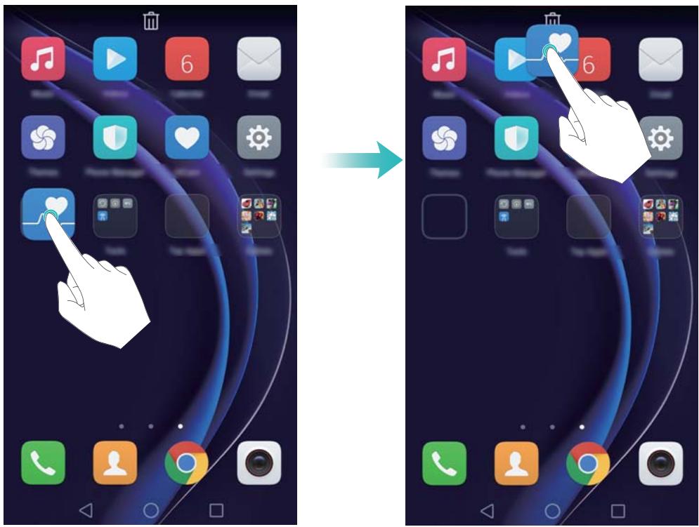 HONOR 8X - Supprimer un widget ou une icône - 1