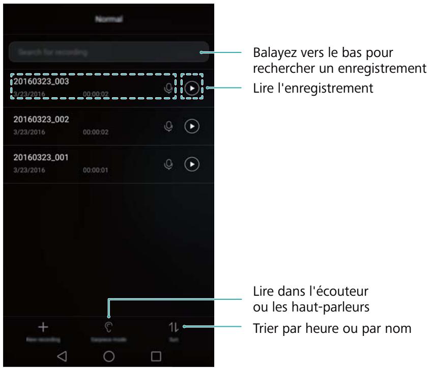 HONOR 8X - Lire un enregistrement - 1